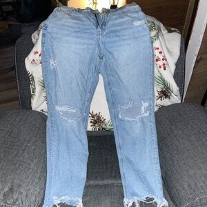 Distressed Light Blue Women's Jeans